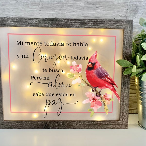 Memorial Shadow Box Spanish Etsy