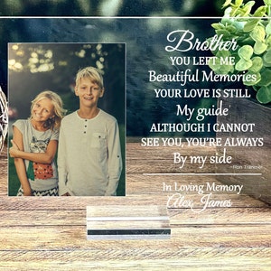 Beautiful Memories Memorial Photo Sign, Sympathy Photo Gift, Bereavement, Memorial Gift Loss Of Loved One, Condolences Sign For Remembrance,