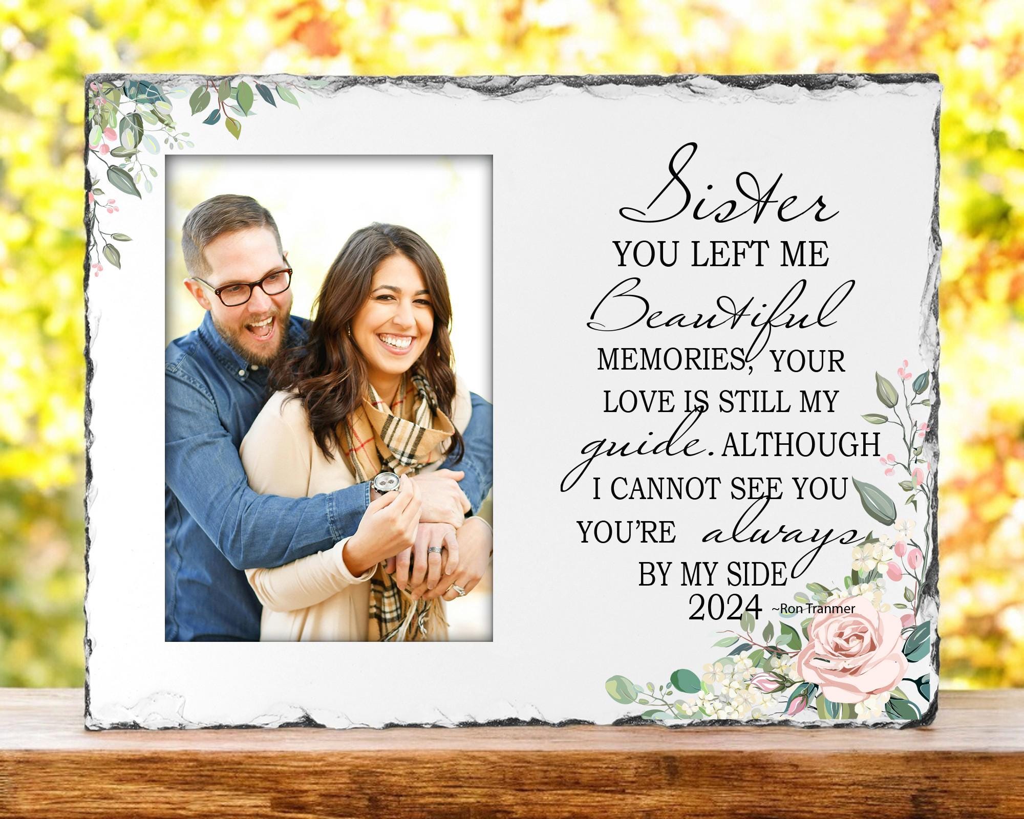 Memorial Picture Frame - Sympathy Gifts For Loss Of Loved One, Bereavement Gifts - In Memory Of Loved One - 4x6 Photo