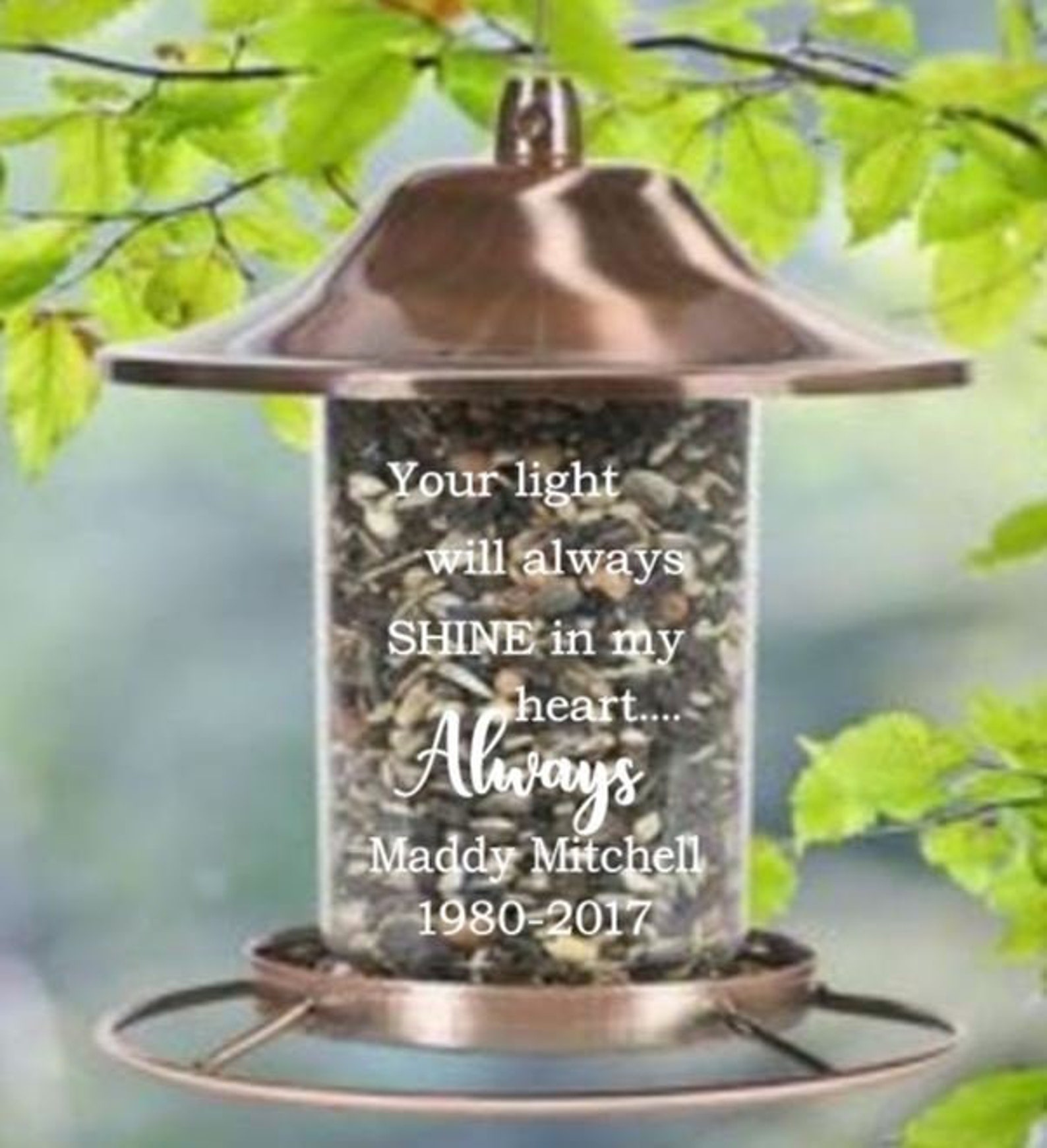 Sympathy Gift Bird Feeder Memorial Gift Bereavement Gift Etsy