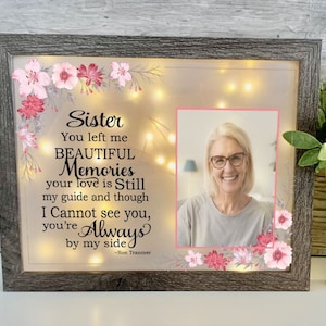 You Left Me Beautiful Memories, Sympathy Gift, Memorial Frame, Keepsake, Memory Frame, Bereavement Gift, Sympathy Frame, Memorial Shadow Box