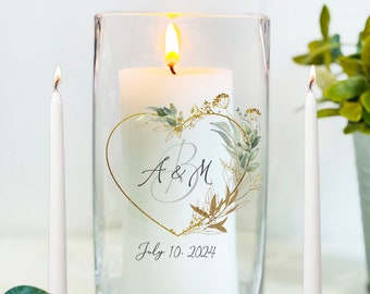 Unity - Juego de velas para bodas, centro de mesa de boda con cruz de  acento en tono plateado, anillos y flores, decoraciones religiosas  simbólicas