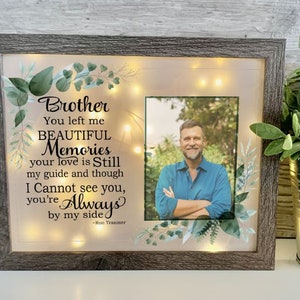 You Left Me Beautiful Memories, Sympathy Gift, Memorial Frame, Keepsake, Memory Frame, Bereavement Gift, Sympathy Frame, Memorial Shadow Box