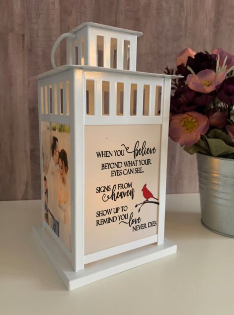 Sympathy Gift Memory Candle Memorial Lantern Keepsake Etsy