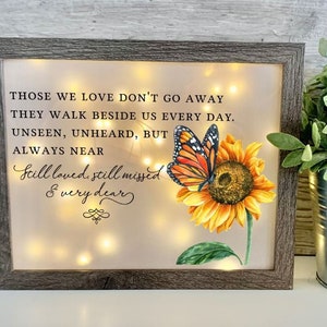Those We Love, Sympathy Gift, Memorial Frame, Keepsake, Memory Frame, Bereavement Gift, Sympathy Frame,  Memorial Shadow Box,