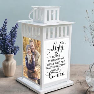 Photo Wedding Memorial Lantern,Wedding Lantern, Memory Lantern, Wedding, Keepsake, Memorial Lantern, Remembrance, Wedding, Memory Candle,