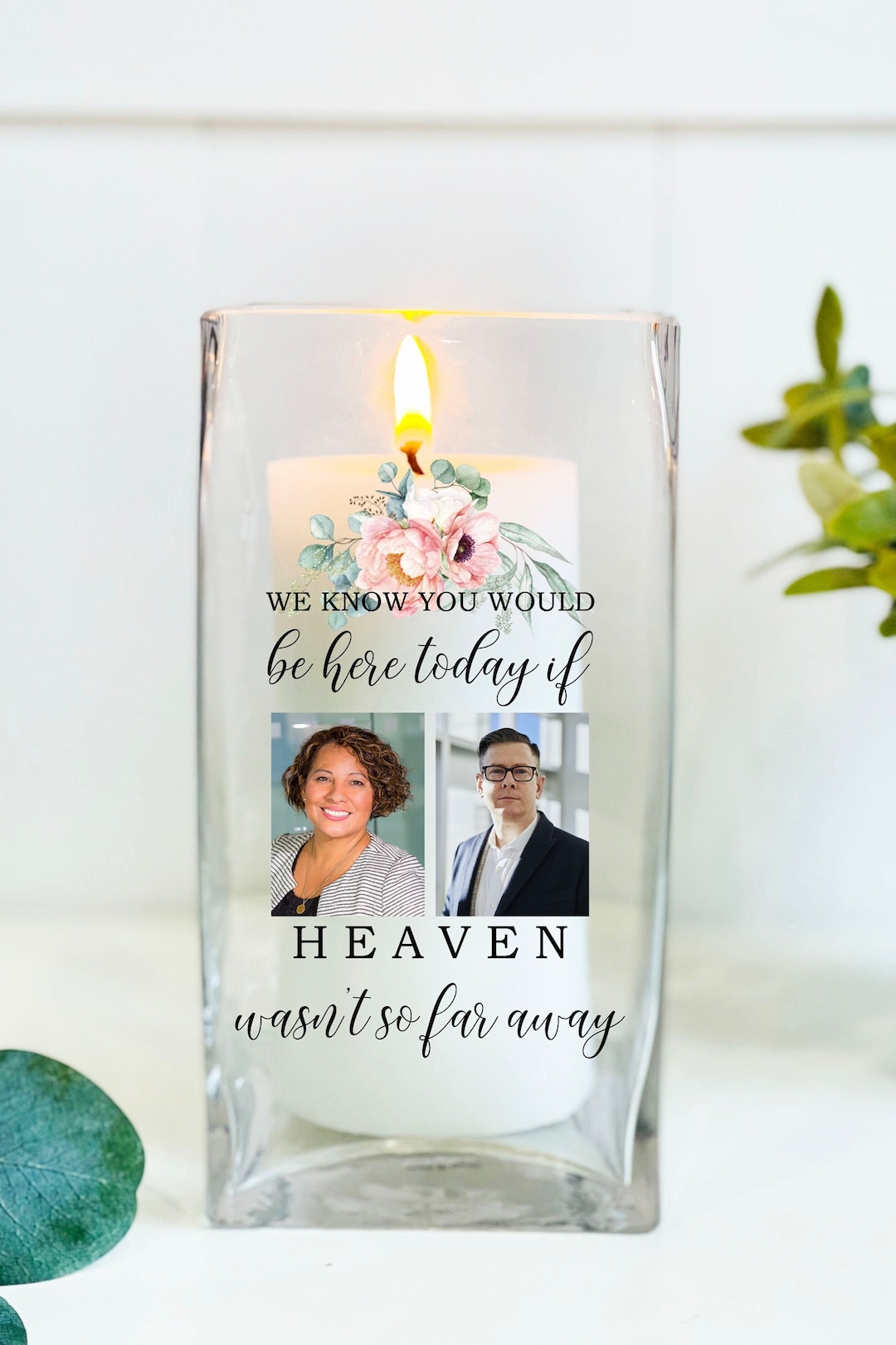 Wedding Memorial Candle for Loss of Loved One, Wedding Candle, Memorial