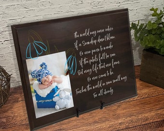 Miscarriage Condolence, Little Snowdrop, Loss of Child Gift, Personalized Memorial Keepsake Frame For Child Loss, Infant Loss Gift, Rainbow