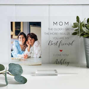 Mother of the Bride Gift, Mother Daughter Picture Frame, Mothers Day Gift from Daughter, Thank You Mom, Mom Best Friend Picture Frame