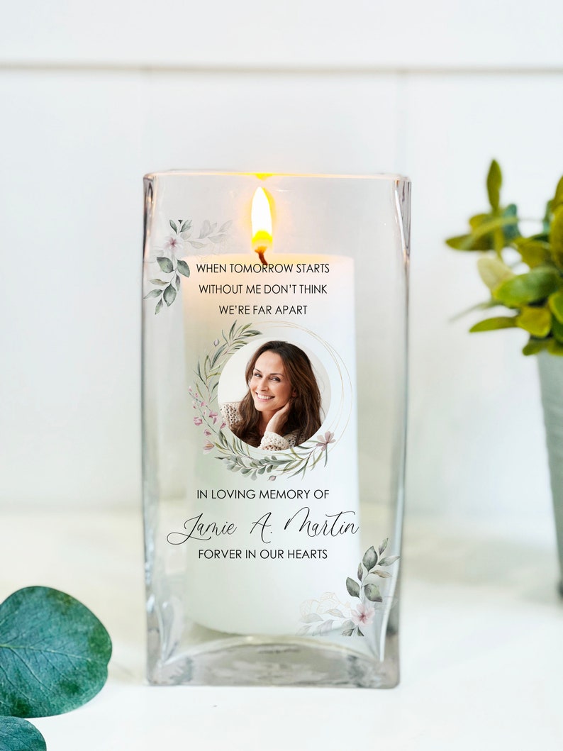 Memorial Candle for Loss of Loved One Memory Candle for Etsy