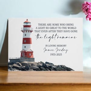 The Light Remains Canvas Sympathy Gift, Memorial Canvas, Loss Of Loved One, Memorial Gift, Funeral Personalized Memorial Gifts, Grandma Loss