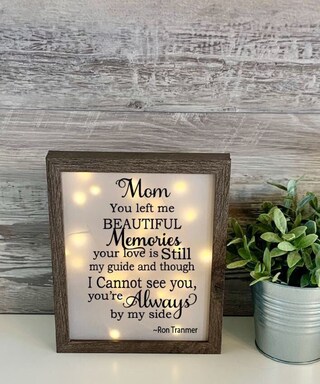 Cornice Portafoto In Legno Con Scritta "Those We Love Don't Go Away", Per Foto 10x15 Cm, Regalo Commemorativo Per Perdita Di Una Persona Cara