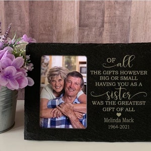 Loss of Loved One, Slate Photo Frame, Bereavement, Sympathy Gift, Memorial Gift, Sympathy Frame, Memorial Frame, Memory Frame