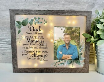 Me dejaste hermosos recuerdos, regalo de simpatía, marco conmemorativo, recuerdo, marco de memoria, regalo de duelo, marco de simpatía, caja de sombras conmemorativa