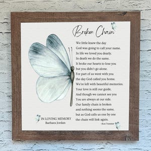 Sympathy Gift, Personalized Watercolor Memorial Gift, Loss Of Mom Dad Grandma Grandpa, Your Left Us Beautiful Memories Sympathy Gifts, Grief