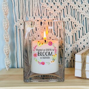 Memorial Candle For Infant Loss, Memory Candle Still Born, Gift For Child Loss,  Miscarriage Planted On Earth, Infant Remembrance, Memorial
