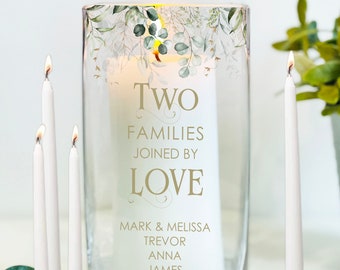 Family Unity Candle Set, Blended Family Unity Ceremony, Custom Unity Set For Wedding, Custom Unity Set Personalized, Handmade Unity Candle