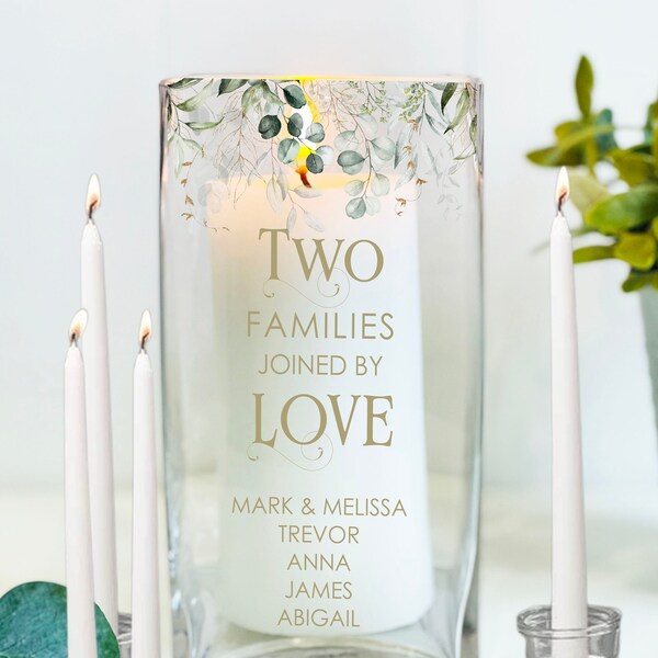 Family Unity Candle Set, Blended Family Unity Ceremony, Custom Unity Set For Wedding, Custom Unity Set Personalized, Handmade Unity Candle