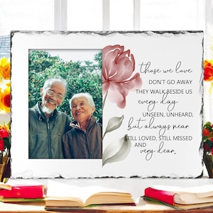 Those We Love, Loss of Loved One, Slate Photo Frame, Bereavement, Sympathy Gift, Memorial Gift, Sympathy Frame, Memorial Frame, Memory Frame