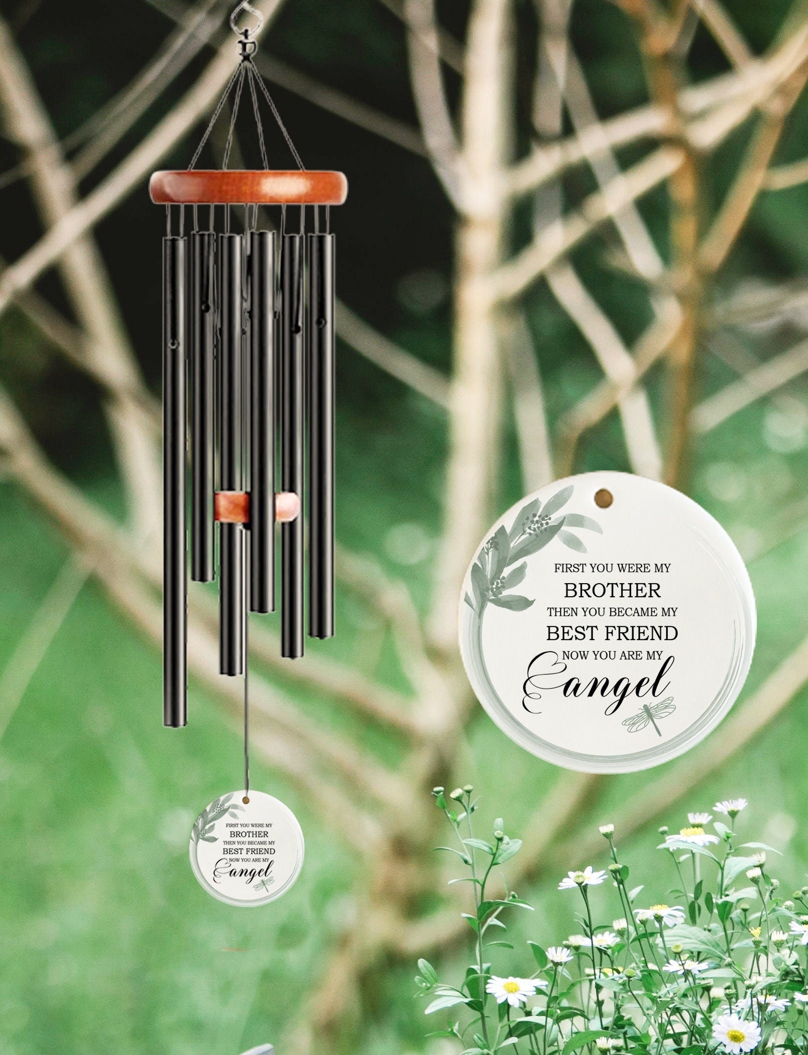 Gedenk-Windspiel Für Garten & Terrasse – Melodische Klänge, Robuste Outdoor-Dekoration