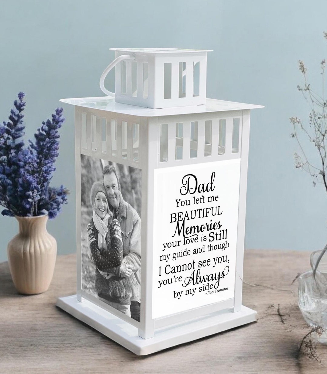 Beautiful Memories Personalized Outdoor Memorial Lantern Loss of