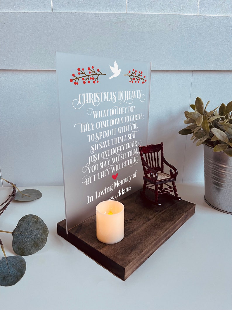 Christmas in Heaven Memorial Christmas Memorial Gift Etsy