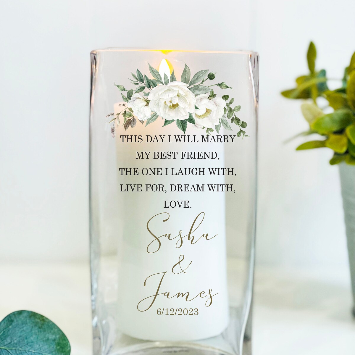 Custom Unity Set for Wedding, Unity Set Personalized, Handmade Unity Candle, Wedding Personalized, Unity Ceremony, Marry My Best Friend - Etsy