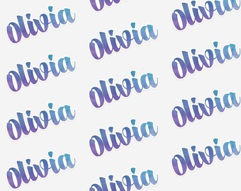 custom name stickers etsy