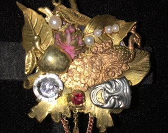 Gorgeous Metal Pin OOAK