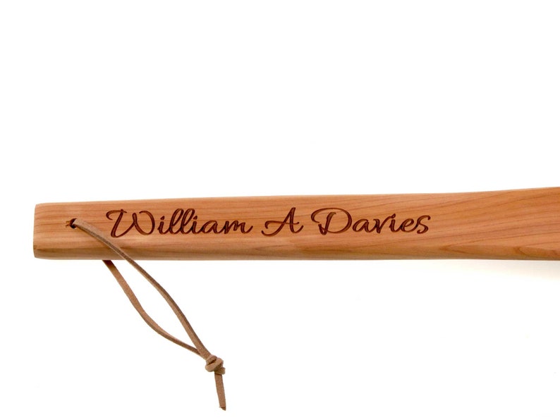 Long handle Shoe Horn Cedar Wood 60cm 2 Foot Long Personalised gift Grandpa Dad Fathers day 50th 60th 70th birthday for him image 6
