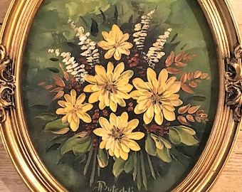 19.6 inches Yellow Roses Oil Painting Original Art Flowers Oil Painting Original Flower Impasto Art flower on Canvas 15.7