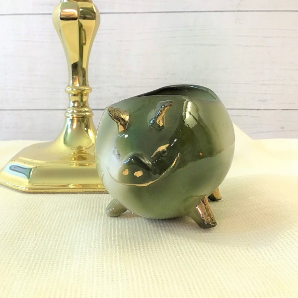 Small Sly Porcelain Pig Dish/Planter