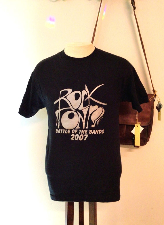 Battle of the Bands Rock Band T-Shirt, men's med.