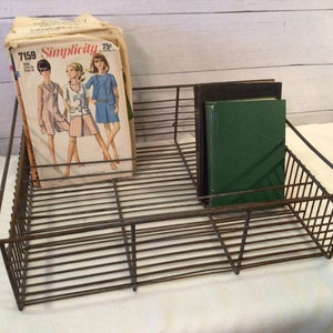 Vintage Metal Industrial Storage Tray