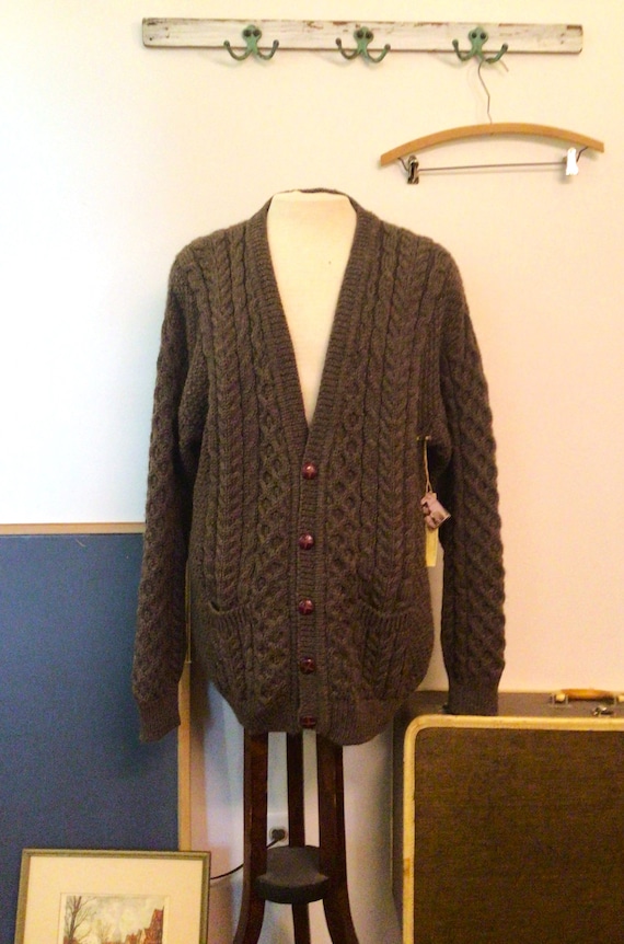 Men's John Malloy Wool Cardigan Sweater