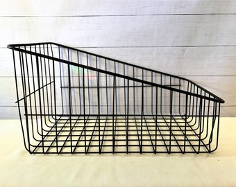 Industrial metal Storage Bin Basket, Wall Mount storage