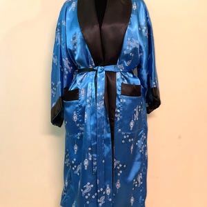 thai silk dressing gown Ladies silk robe by Almeta