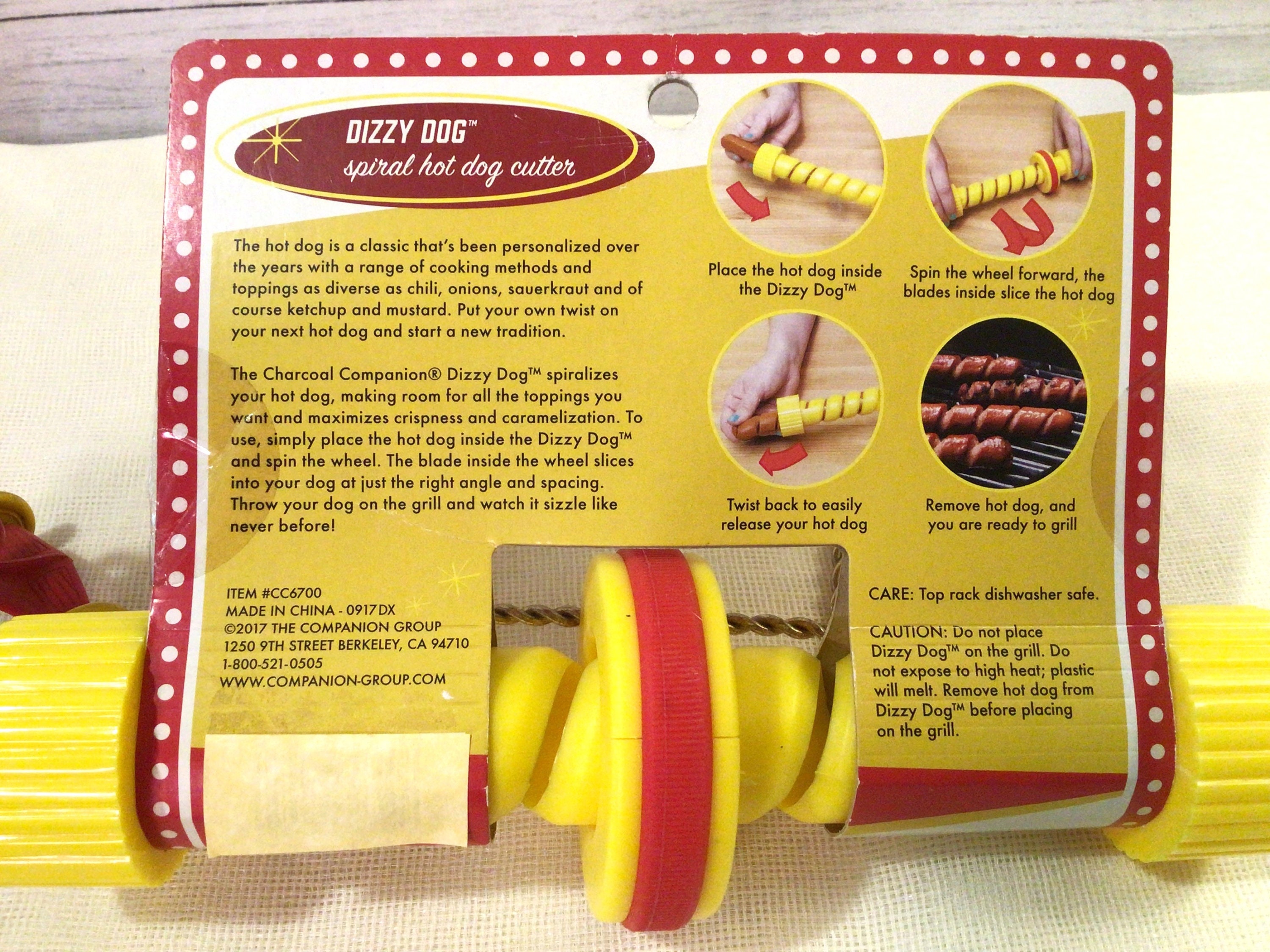 Dizzy Dog Spiral Hot Dog Cutter 