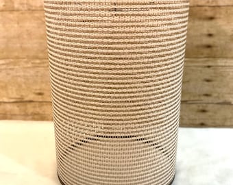 Vintage MCM Slim Drum Woven Lamp Shade