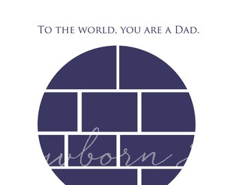 World Collage template Photoshop storyboard Fathers Day Dad