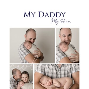 8x10 pulgadas Día del Padre imprimible - hecho a pedido - Día del Padre - Imagen digital de la plantilla de Photoshop para papá - presente para papá - Día del Padre