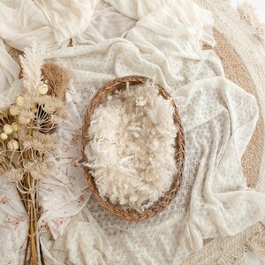 BOHO_美しいバスケット_デジタル背景 - デジタル背景写真 - テクスチャ付き新生児デジタル合成 - Boho 新生児デジタル画像