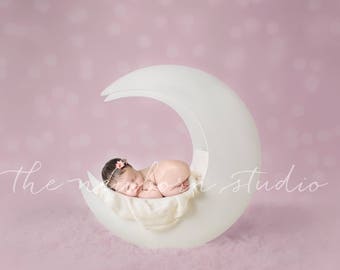 Newborn Digital Composite Pink Moon