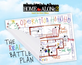 No Import Fees｜The REAL Kevin's battle plan (from Home Alone 2) | Premium quality poster printed on half-thick matte paper