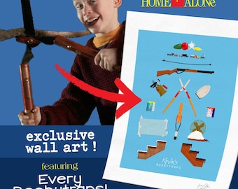 No Import Fees｜Kevin's Boobytraps – Home Alone-Inspired Art Print