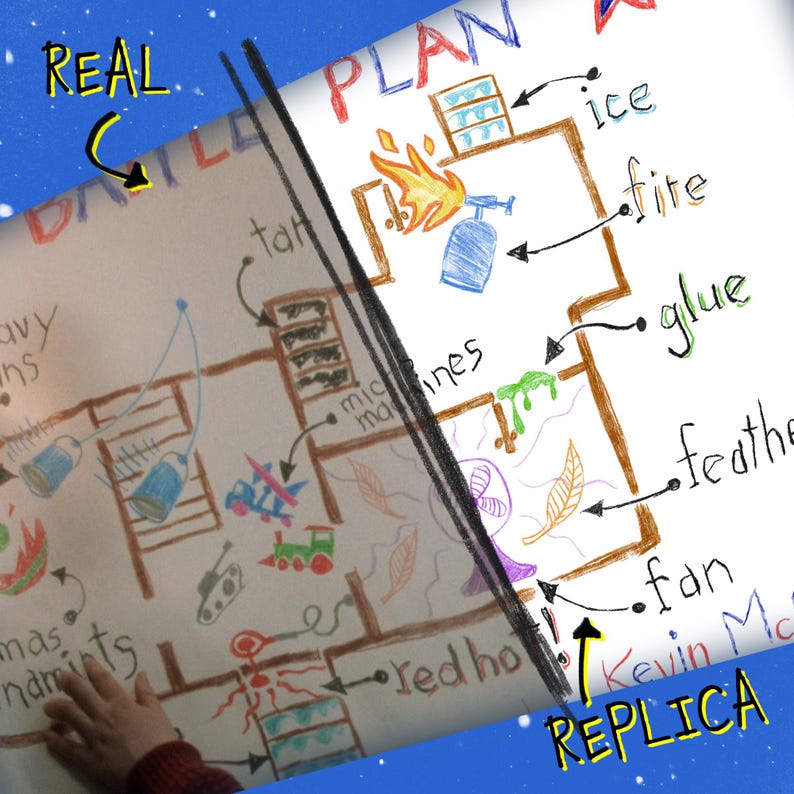 No Import Fees｜Kevin McCallister's Real BATTLE PLAN from Home Alone | Premium quality poster printed on half-thick matte paper image 2