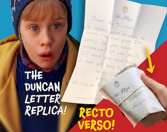 EDICIÓN LIMITADA | ¡La CARTA al Sr. Duncan de "Solo en casa 2: Perdido en Nueva York"!