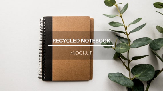 Download Recycled Notebook Styled Stock Photography Spiral Notebook Mockup Planner Mockup Downloads 3d Mockups