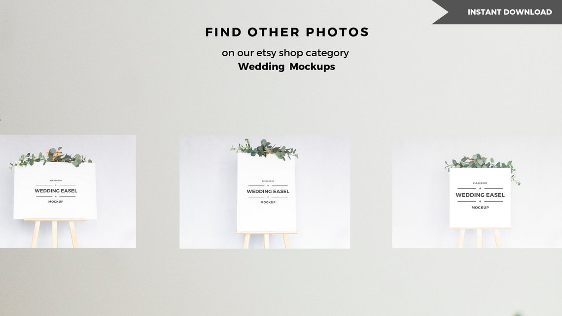 Download Wedding Easel Mockup/Sign Mockup/ Poster Mockup/ Welcome Sign/ | Etsy