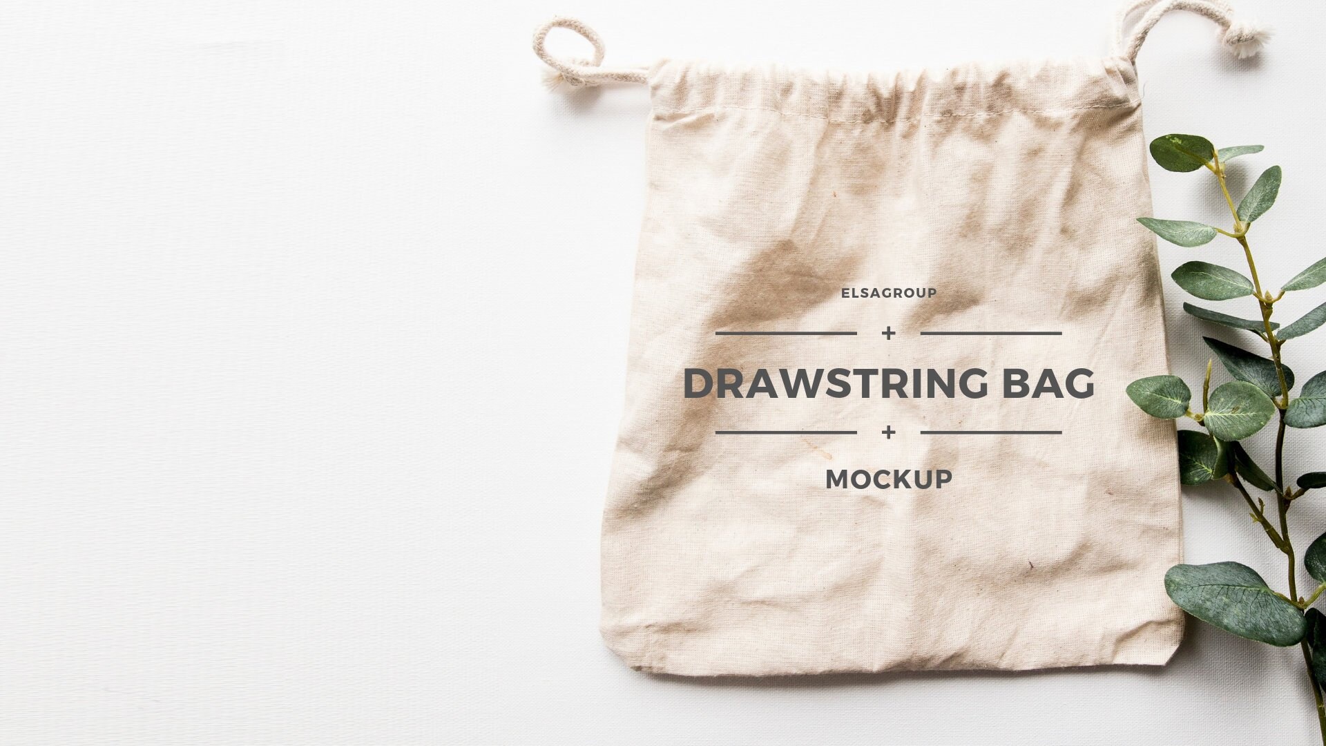 Download Gift Bag Mockup Cotton Bag Sack Drawstring Bag Flat Lay Etsy